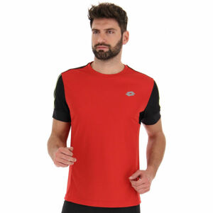 Lotto SPEEDRUN IV TEE PL Pánské běžecké tričko, červená, velikost XL