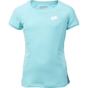 Lotto SQUADRA G TEE PL Dívčí tenisové triko, Světle modrá,Bílá, velikost M