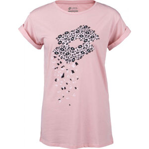 Lotto TEE ANIMALIER W JS Dámské tričko, Růžová,Černá, velikost XS