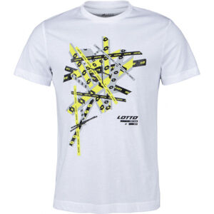 Lotto TEE STRIKE III JS Pánské tričko, Bílá,Mix, velikost M