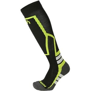 Mico CALZA SKI WARM CONTROL MEDIUM K Dětské vysoké lyžařské ponožky, černá, velikost XL