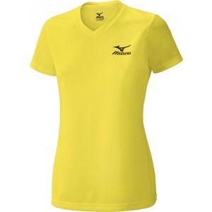 Mizuno DRYLITE TEE WOMENS žlutá S - Dámské běžecké triko