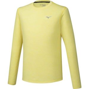 Mizuno IMPULSE CORE LS TEE žlutá M - Pánské běžecké triko s dlouhým rukávem