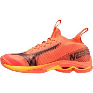 Mizuno WAVE LIGHTNING NEO 2 Pánská volejbalová obuv, oranžová, velikost 45