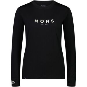 MONS ROYALE YOTEI CLASSIC Dámské merino tričko, černá, veľkosť M