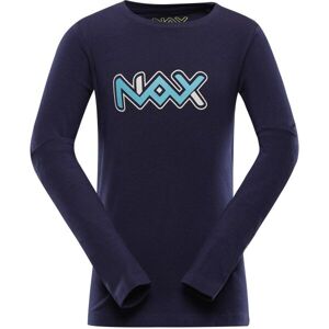 NAX PRALANO Dětské bavlněné triko, tmavě modrá, veľkosť 116-122