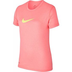 Nike LEGEND SS TOP YTH růžová XL - Dívčí sportovní triko