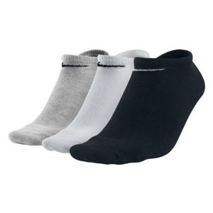 Nike 3PPK VALUE NO SHOW Ponožky, Šedá,Bílá,Černá, velikost M