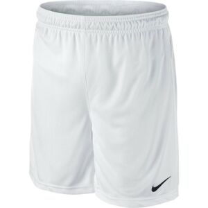 Nike PARK KNIT SHORT YOUTH Dětské fotbalové trenky, bílá, velikost S