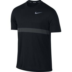 Nike RELAY TOP SS černá L - Pánské běžecké tričko