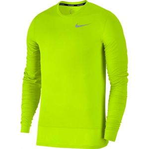 Nike BRTHE RAPID TOP LS žlutá L - Pánský běžecký top