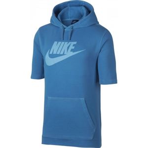 Nike SPORTSWEAR HOODIE PO FT WASH modrá S - Pánská mikina