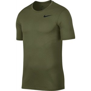 Nike BRT TOP SS VENT tmavě zelená M - Pánské sportovní triko