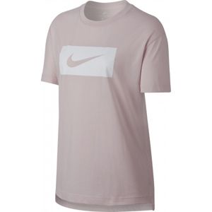 Nike TEE DROP TAIL SWSH PK W světle růžová XL - Dámské tričko
