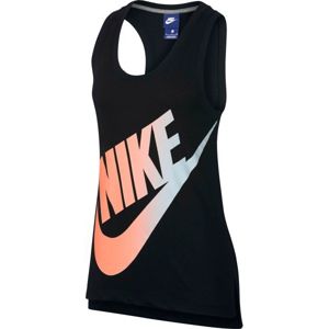 Nike NSW TANK LOGO FUTURA černá S - Dámské tílko