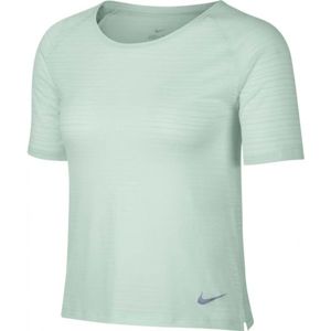Nike MILER TOP BREATHE šedá S - Dámské sportovní triko