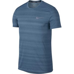 Nike DRY MILER TOP SS NV modrá S - Pánský běžecký top