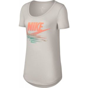 Nike TEE TB BF SUNSET bílá L - Dámské triko