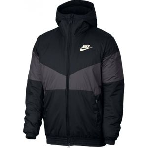 Nike NSW SYN FILL JKT HD černá L - Pánská zateplená bunda