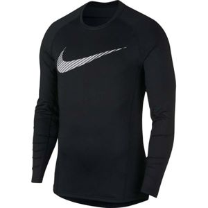 Nike NP THRMA TOP LS GFX černá M - Pánské sportovní triko