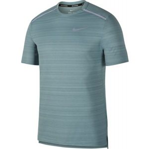 Nike NK DRY MILER TOP SS tmavě šedá M - Pánské běžecké triko