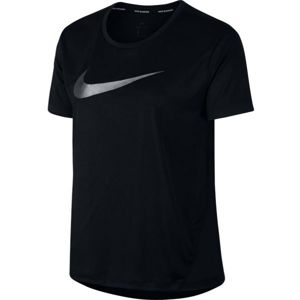 Nike MILER TOP SS HBR1 černá XS - Dámské běžecké tričko