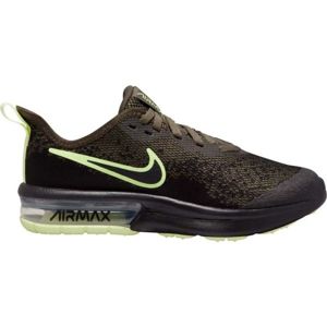 Nike AIR MAX SEQUENT 4 tmavě zelená 4Y - Dětská volnočasová obuv
