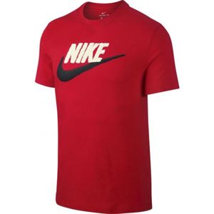 Nike NSW TEE BRAND MARK M červená L - Pánské tričko