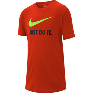 Nike NSW TEE JDI SWOOSH B červená XL - Chlapecké tričko