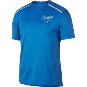 Nike NK DRY MILER TOP SS GX HBR modrá L - Pánské běžecké triko