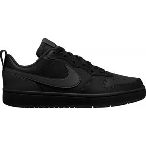 Nike COURT BOROUGH LOW 2 GS černá 6.5 - Dětská volnočasová obuv