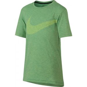 Nike BREATHE TOP SS HYPER GFX zelená L - Chlapecké tréninkové triko