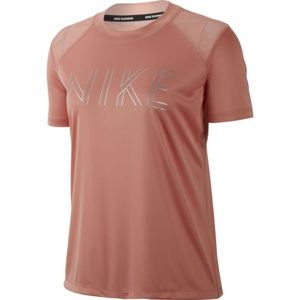Nike DRI-FIT MILER oranžová L - Dámské běžecké tričko