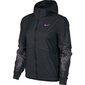 Nike ESSNTL JKT HD FL GX W černá S - Dámská běžecká bunda