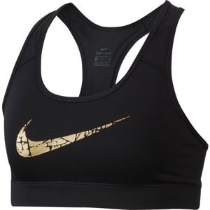 Nike VCTRY COMP BRA MTLLC GRX Dámská sportovní podprsenka, Černá,Zlatá, velikost XS