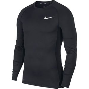 Nike NP TOP LS TIGHT M černá M - Pánské tričko s dlouhým rukávem