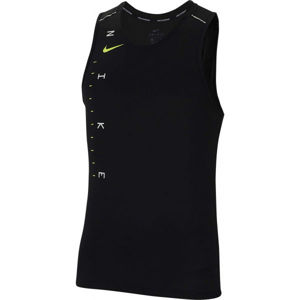 Nike DRY MILER TANK TECH GX FF M černá M - Pánský běžecký top