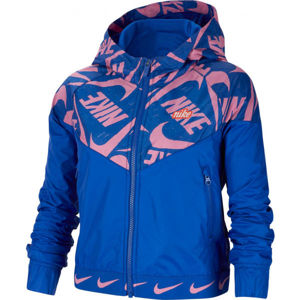 Nike NSW WR JACKET JDIY G Dívčí bunda, modrá, velikost L