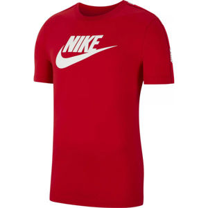 Nike NSW HYBRID SS TEE M červená L - Pánské tričko
