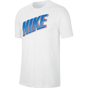 Nike NSW TEE NIKE BLOCK M bílá M - Pánské tričko