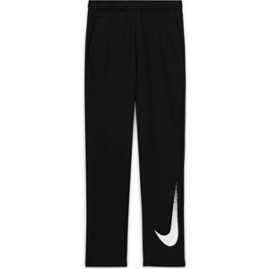 Nike DRY FLC PANT GFX2 B Chlapecké kalhoty, Černá,Bílá, velikost XL