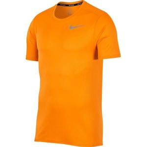 Nike DRI FIT BREATHE RUN TOP SS oranžová S - Pánské běžecké tričko