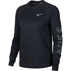 Nike DRY MILER LS GX W černá S - Dámské běžecké tričko