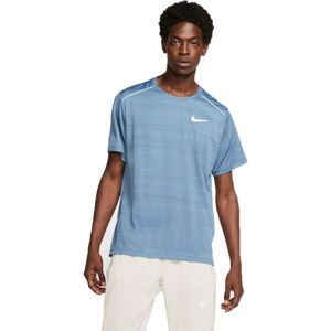 Nike DRY MILER TOP SS M modrá S - Pánské běžecké tričko