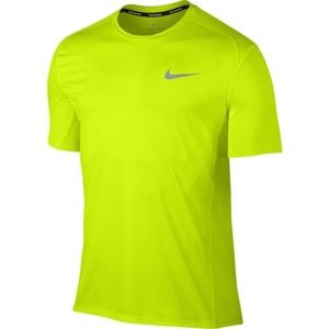 Nike DRY MILER TOP SS žlutá L - Pánské běžecké tričko