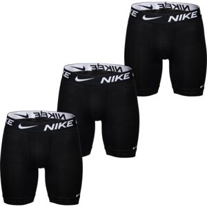Nike ESSENTIAL MICRO BOXER BRIEFS LONG 3PK Pánské boxerky, černá, velikost S