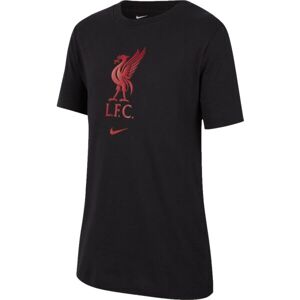 Nike LIVERPOOL FC Dětské tričko, černá, veľkosť S