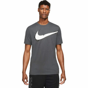 Nike DF TEE SC LOGO M Pánské tréninkové tričko, Tmavě šedá,Bílá, velikost XXL