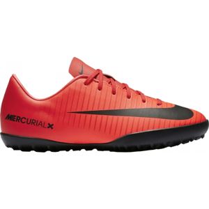 Nike MERCURIALX VAPOR XI TF JR červená 5.5Y - Dětské turfy