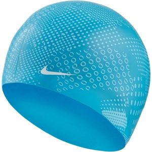 Nike OPTIC CAMO SILICONE CAP modrá NS - Plavecká čepice
